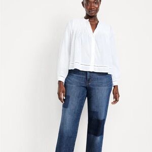 Old Navy Blue Straight Leg Jeans Classic Style